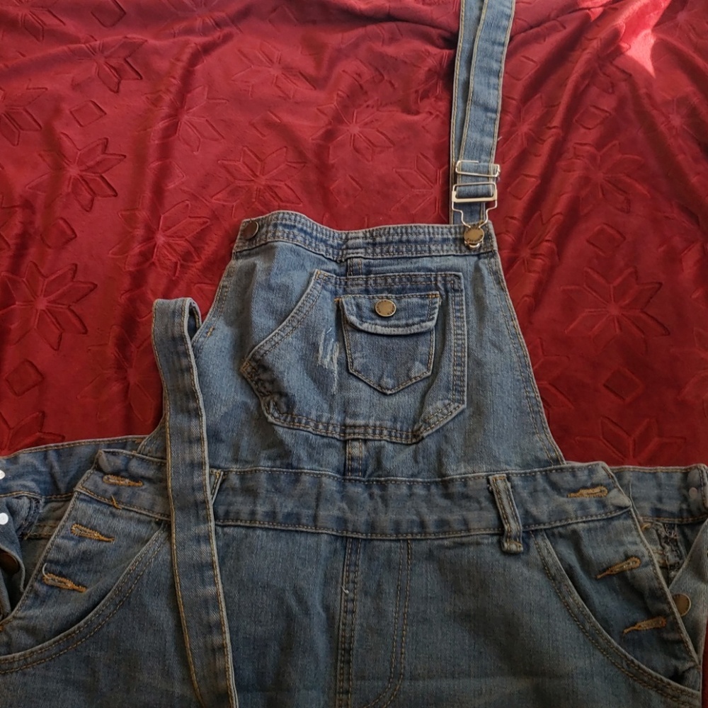 Denim overalls